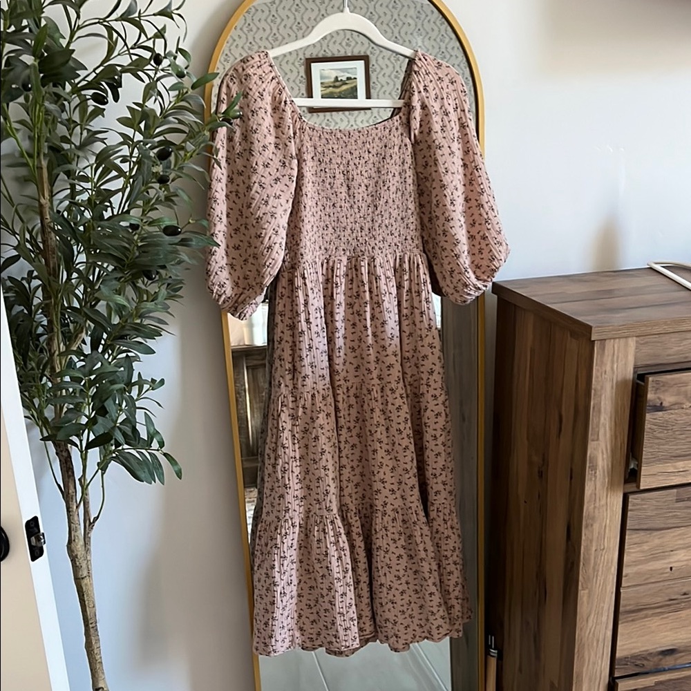 Neuflora Vermont 100% Cotton dress Floral Pink